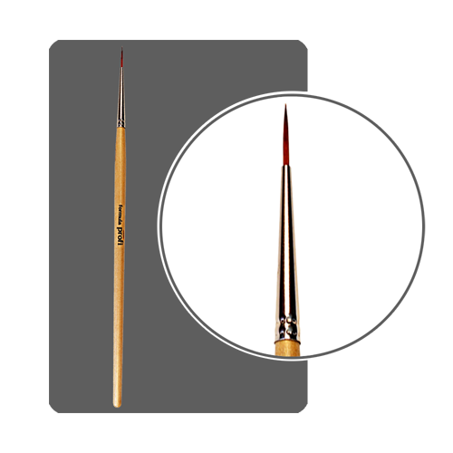 ФП Кисть для дизайна нейлоновая круглая №00 10мм