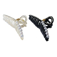 Заколка для волос "Крабик MIN с жемчугом" большой в ассорт. LT-10103