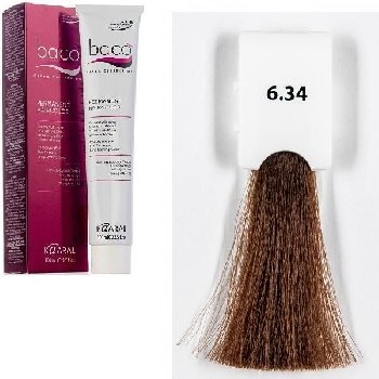 BZ 6.34 темный золотисто-медный блондин Крем-краска "Baco Color"100мл