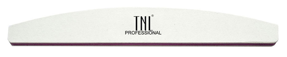 Пилка для ногтей TNL "лодочка" 80/120 улучшенное качество (белая) в индивидуальной упаковке