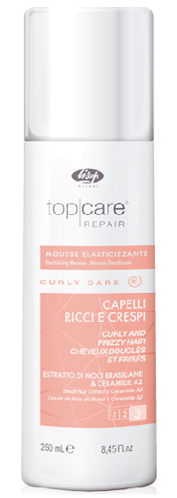 LISAP Разглаживающий мусс для вьющихся волос - "Elasticising Mousse Curly and Frizzy Hair" 250 мл