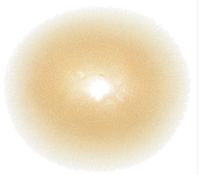 Валик d14см круглый сетка блонд