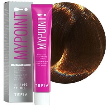 MYPOINT 7.80  блондин коричневый для седых волос. Перманентная крем-краска для волос, 60 мл  