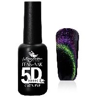 Dona Jerdona Гель лак 5D"Cats Eye" Темный изумруд (10мл)