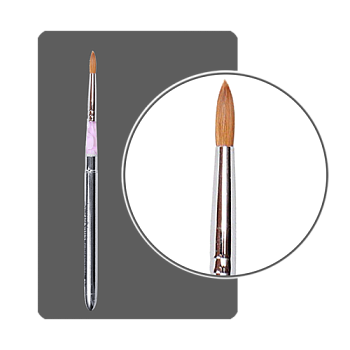 ФП Кисть для акрила красный соболь трансформер №6 "круглая"