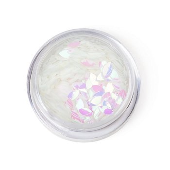 Пайетки для ногтей "TNL-лепесток" - розовый жемчуг