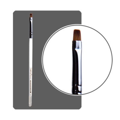 ФП Кисть гелевая с прозрачной ручкой №5 прямая