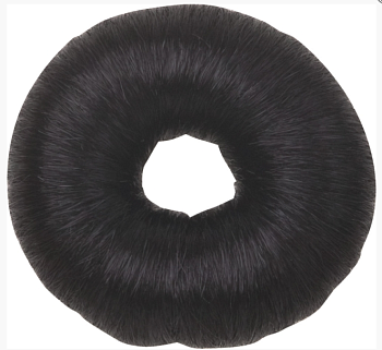 Валик d8см круглый из искусственных волос черный