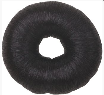 Валик d8см круглый из искусственных волос черный