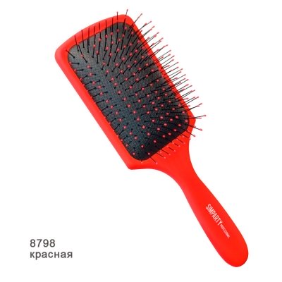 SIMPARTY  Щетка массажная лопата красная  8798