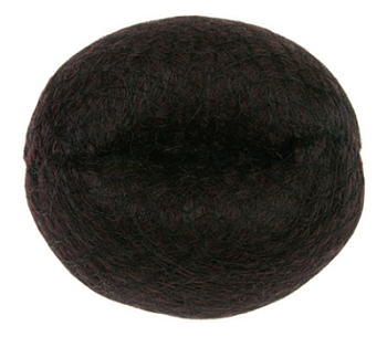 Dewal валик НО-5141 коричневый искуственный волос+сетка