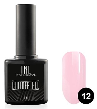 Моделирующий гель Builder Gel TNL №12 камуфлирующий бледно-розовый (10 мл.)