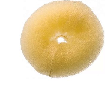 Валик 25см круглый с кнопкой блонд