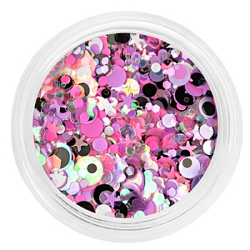 Декор Радужный микс в баночке (010)