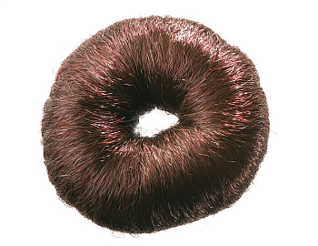 Dewal валик НО-5115 круглый коричневый иск.волосы