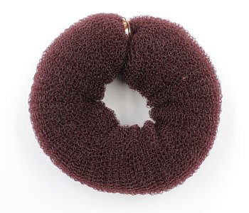 Валик 25см круглый с кнопкой коричневый