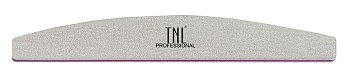 Пилка для ногтей TNL "лодочка" 240/240 хит продаж (серая) в инд. уп.