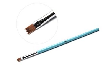 Кисть для дизайна ногтей TNL фигурная "Кружево" №5 (голубая)