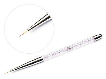 Кисть для рисования TNL - 00 (с сиреневыми кристаллами)