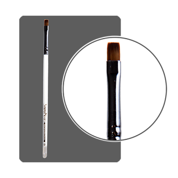 ФП Кисть гелевая с прозрачной ручкой №6 прямая