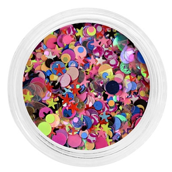 Декор Радужный микс в баночке (004)