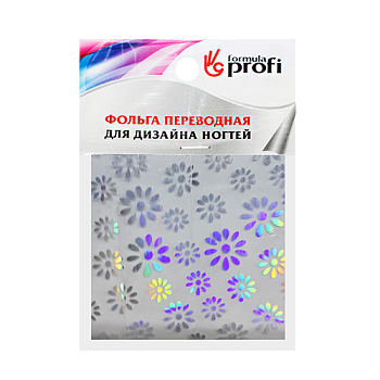 ФП Фольга переводная с рисунком "ромашки" голография