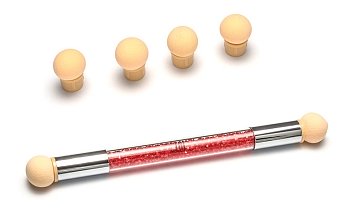 Аэропуффинг-аппликатор для градиента TNL с красными кристаллами