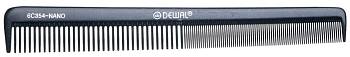 Dewal расческа СО-6С354-NANO узкая комбин.антистатик,17,5см