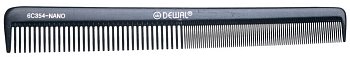 Dewal расческа СО-6С354-NANO узкая комбин.антистатик,17,5см