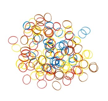 Dewal набор резинок RES 035,mix mini (100шт)цветн.силикон