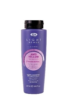 LISAP Шампунь д/осветлен., мелированных и седых волос "Light Scale Care Anti Yellow Shampoo" 250мл