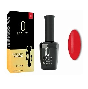 IQ BEAUTY Каучуковый гель-лак с кальцием 10 мл. (140 )
