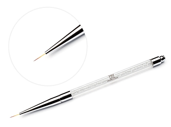 Кисть для рисования TNL - 00 (с серебряными кристаллами)