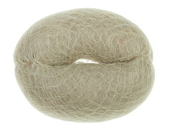 Dewal валик НО-5141 белый искуственный волос+сетка