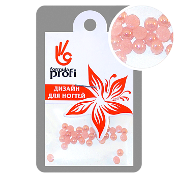 Стразы керамические жемчужные, цв. розовый