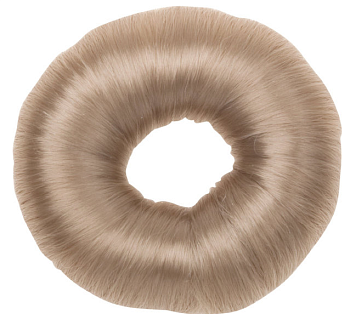 Валик d8см круглый из искусственных волос блонд