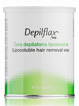 Depilflax Теплый воск в банке 800 мл. - Азуленовый