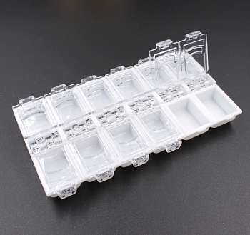 Контейнер для дизайна 12 секций белый