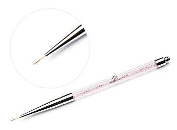 Кисть для рисования TNL - 00 (с розовыми кристаллами)