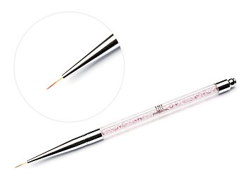 Кисть для рисования TNL - 00 (с розовыми кристаллами)