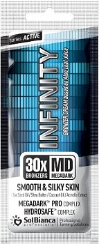 SolBianca Крем д/загара "Infinity" 30*bronzer с маслами кокоса, Ши, семян чиа и экст. акмеллы,15мл