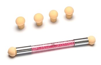 Аэропуффинг-аппликатор для градиента TNL с розовыми кристаллами