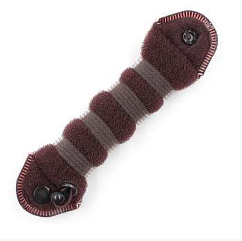 Валик 22см сетка с резинкой и кнопкой коричневый