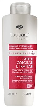 LISAP Оживляющий шампунь для окрашенных волос, 250мл Top Care