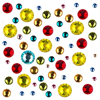 Стразы микс цветов и размеров в баночке  (03 Микс №3) IRISK