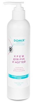 DOMIX Крем для рук и ногтей с кератином, маслом чайного дерева и наносеребром /ПРОФФ/ 250 мл. Домикс