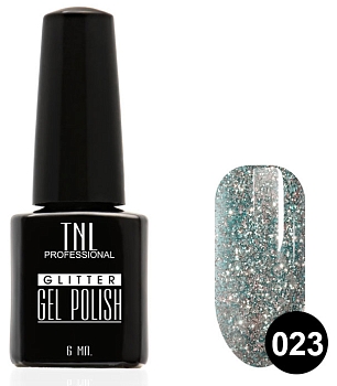Гель-лак TNL - Glitter" №23 - Васильковый (10 мл.)