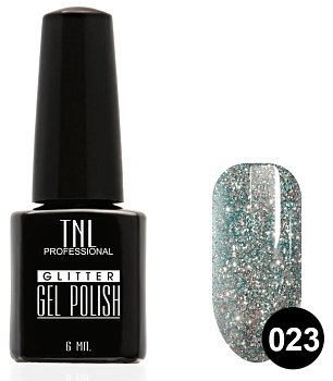 Гель-лак TNL - Glitter" №23 - Васильковый (10 мл.)