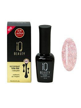 IQ BEAUTY Каучуковый гель-лак с кальцием 10 мл. (087)