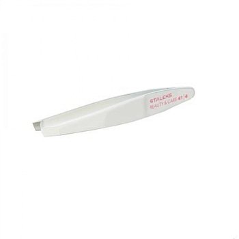 ST Пинцет для бровей BEAUTY & CARE 41 TYPE 4 (узкие скошенные кромки)